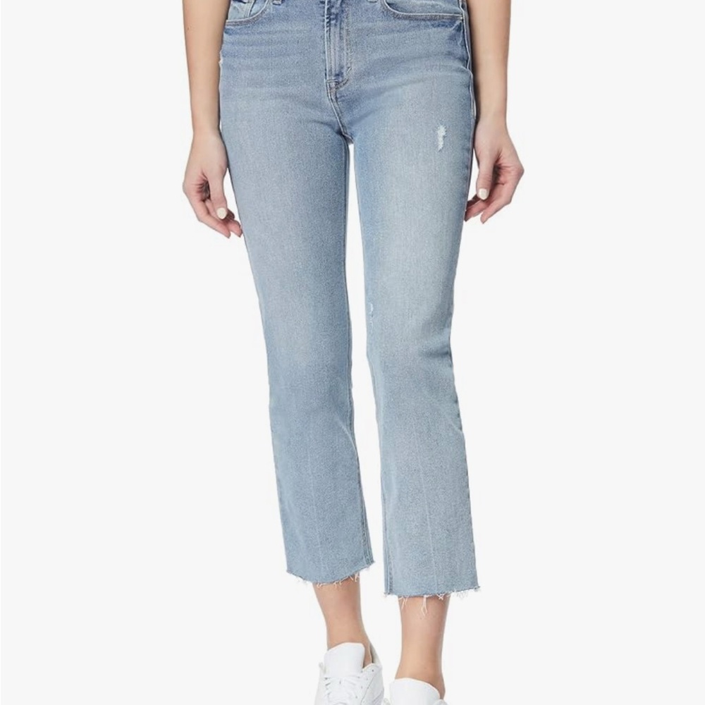 kensie Jeans Women's The Allie High-Rise Slim Straight Raw Hem